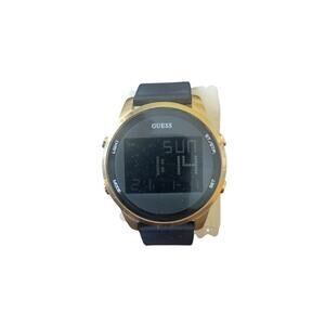 Guess Digital Watch U0787G1 - Gold & Black - NEW BATTERY - Tested
